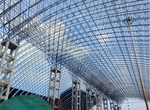 Steel Space Frame Structure Barrel Coal Storage Project for Zhongxin Iron and Steel Co., Ltd. photo-2