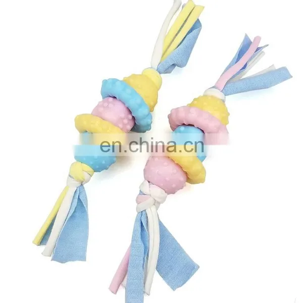 Soft Material Dog Chew Toy Combination Different Design Macaron Color photo-5