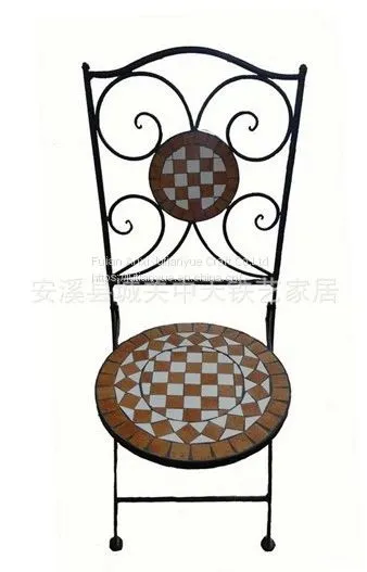 Metal Outdoor Folding Table Coffer Table Round Table photo-4