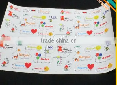 Cheap High Quality Glossy Paper Custom Printing Educational Shoe Sticker for Kids,child photo-3