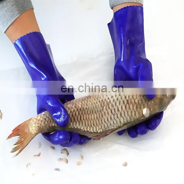 Heavy Duty Oil Chemical Resistant Water Proof Long Sleeve Industrial Gloves photo-3