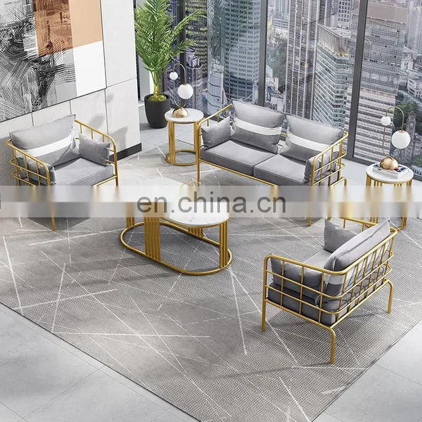 Nordic Beauty Salon Rest Area Leisure Sofa Simple Modern Reception Room Clothing Nail Shop Sofa Coffee Table Combination photo-2