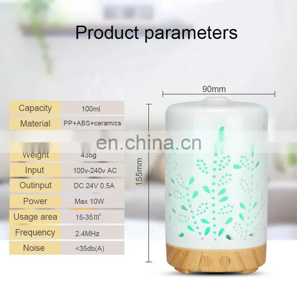 Newest Home Use Mini 100ml 7 Led Color Oil Humidifiers Electric Portable Usb Rechargeable Aroma Humidifier Air Diffuser photo-5