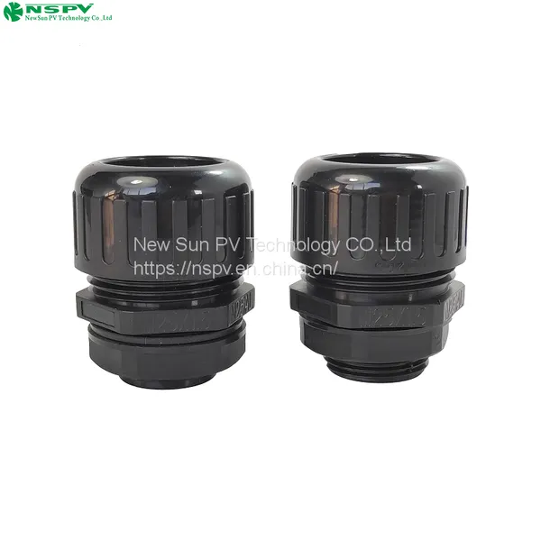 Nylon Flexible Explosion-proof Cable Gland Connector 25mm Plain Screwed Adaptor