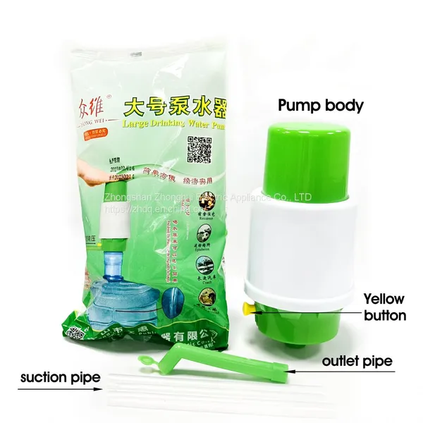5 Gallon Bottle Plastic Large Drinking Water Pump Bagged photo-5