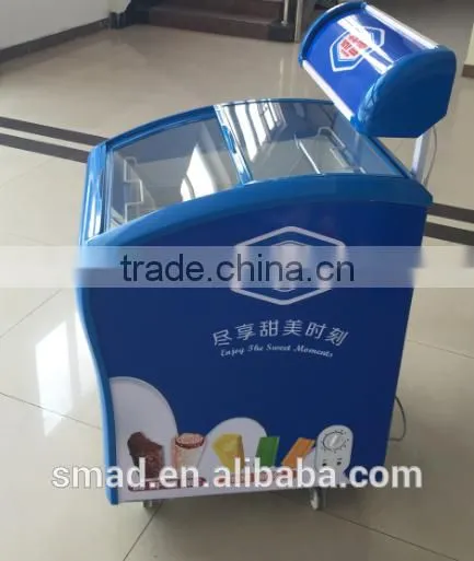 158L Glass Door Commercial Chest Freezer Showcase for Sale photo-3