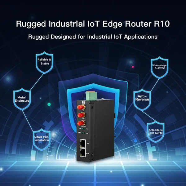 4G Industrial RS485 Serial Modbus RTU Router for EMS / MES Signal Acquisition Transmission photo-2