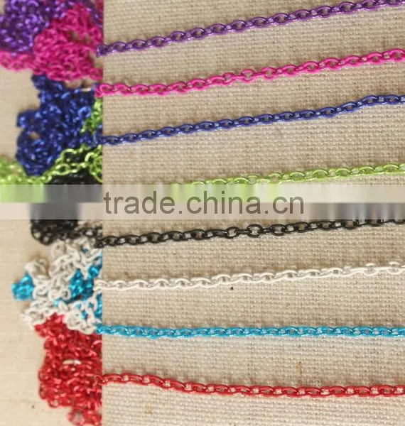 Colorful Chains,colored Necklace, Oval Link Chains photo-4