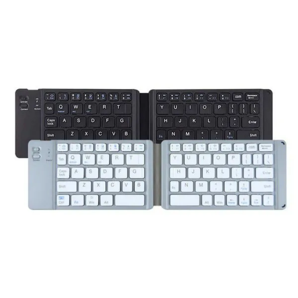 Dual Folding Wireless Bluetooth Keyboard Mini Office Keyboard