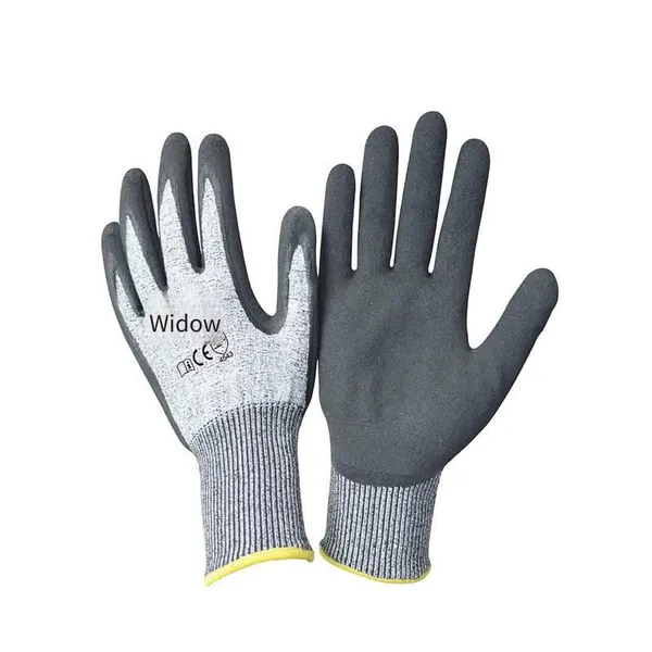 Enkerr Black Nitrile Frosted Foamed Level 5 Cut-resistant Gloves Ms851045 Nitrile Frosted Gloves photo-5
