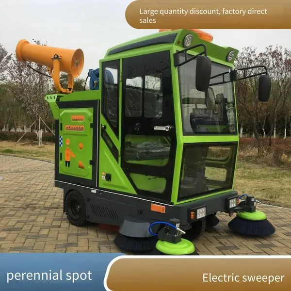 Small Outdoor Electric Road Sweeper, New Energy Street Sweeper, Easy to Operate, With High-pressure Cleaning photo-5