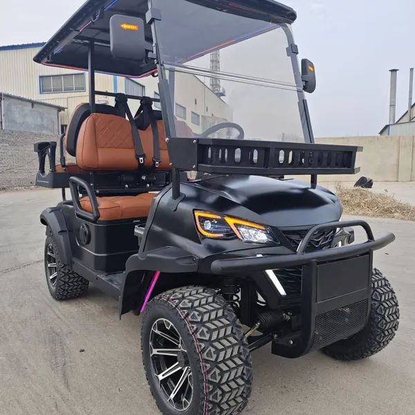 New 2+2 Four-seater Electric Golf Cart and Patrol Vehicle for Export Trade. Direct Factory, Customizable. photo-2