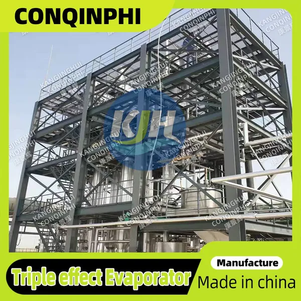 Three-Effect Evaporation Crystallization Unit, 304 Stainless Steel, Vacuum Type for High Purity Salt Recovery, ISO Compliant photo-4