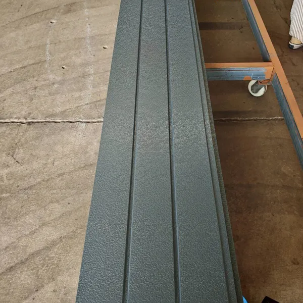 PU Insulated Metal Wall Panel Lightweight Fireproof Sound Insulation Decorative Embossed Siding for Building Facade photo-4