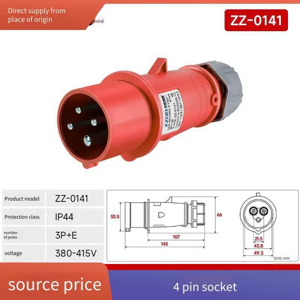 Domestic Industrial Waterproof Connectors, Cable Waterproof Joints, Underwater Plugs and Sockets With 3, 4, or 5 Cores photo-3