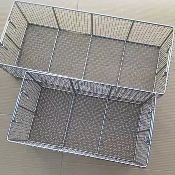 Automated Stainless Steel Wire Basket with PLC Control for Ultrasonic Cleaning