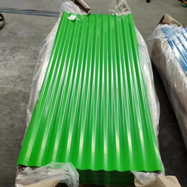 Color Coated Corrugated Prepainted Galvalume Steel Roof Panels Zinc Galvanized Metal Roofing Sheets photo-2