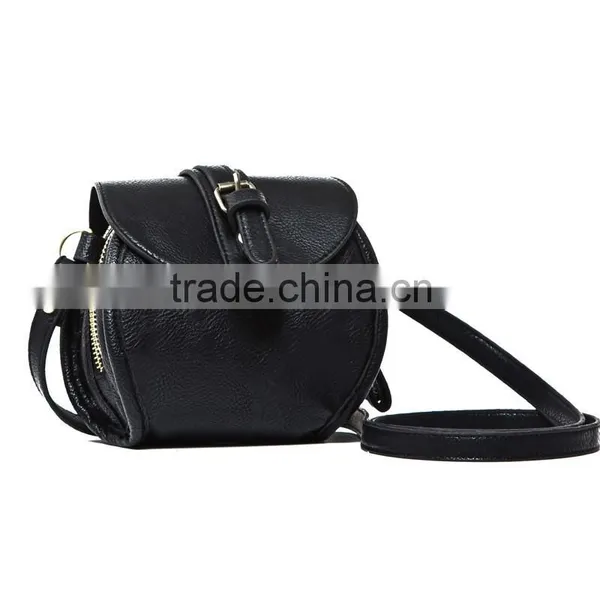 Fashion Leather Black Shoulder Handbag Crossbody Handbag Flap Casual Bags Women's Bag