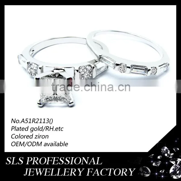 Shengleishi Hot Sale Light Weight Silver Engagement Couple Rings photo-5