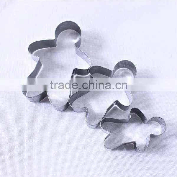 YangJiang Factory Manufature High Quality 3pcs Person Shape Stainless Steel Cake Tools photo-2
