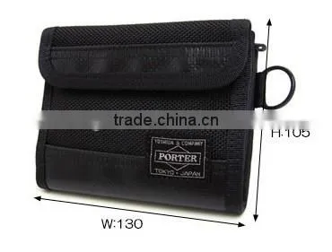 2016 Best Sale Promotional Good Price Polyster Custom Hook and Loop Bifold Male Wallet Wholesale photo-2