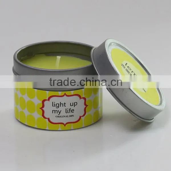 Metal Tin Candle With Metal Lid photo-4