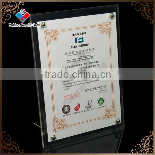 Promotional Acrylic Transparent Photo Frame With Metal Screw photo-3