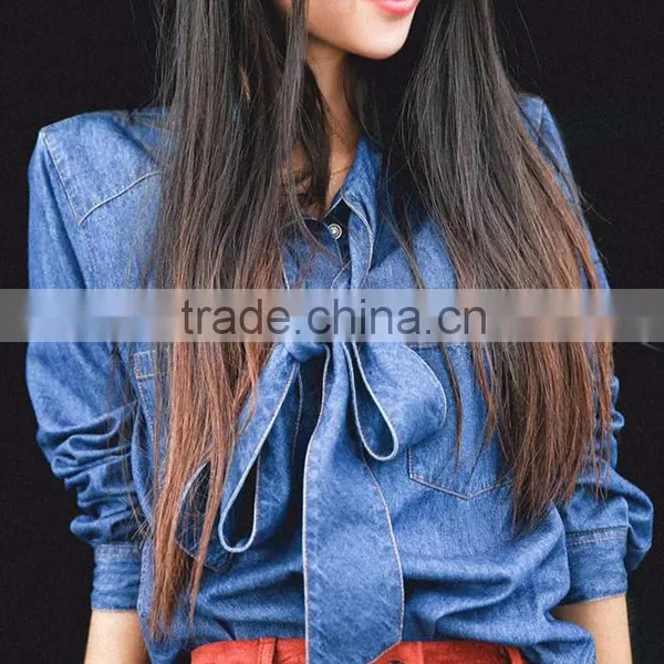 Newest Jean Shirt Floral Jean Tops Jean Summer Shirts