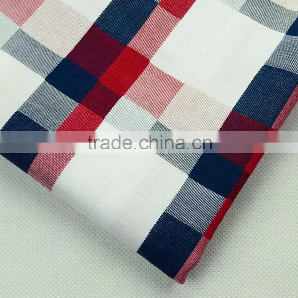 High Quality 100% Cotton Yarn Dyed Woven Plaid Fabric for Men Shirt photo-6