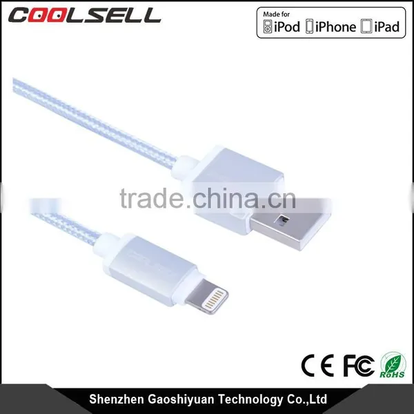 MFi Certified Original MFI Cable Nylon Braided 8 Pin Usb Cable for Iphone Accessory photo-5