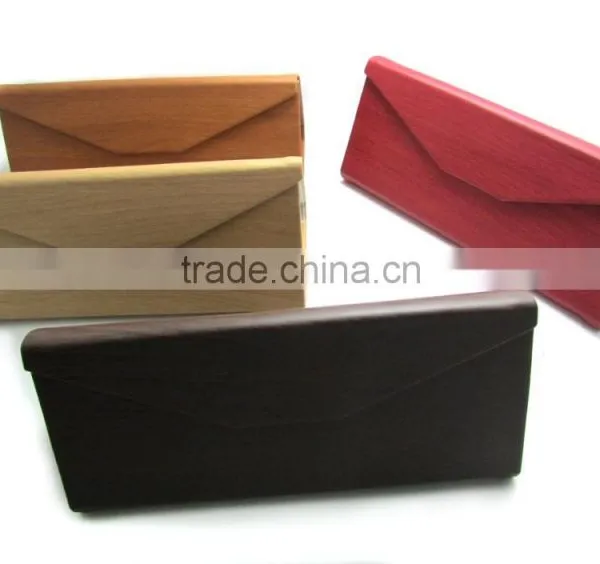 Handmade Glasses Cases/ Imitation Wooden Grain PU Cases photo-4