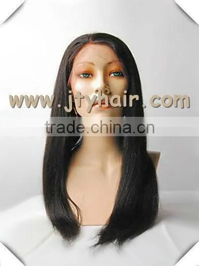 Hot Beauty 22" #1B Silky Straight, Natural Hairline, Peruvian Hair Full Lace Wig photo-2
