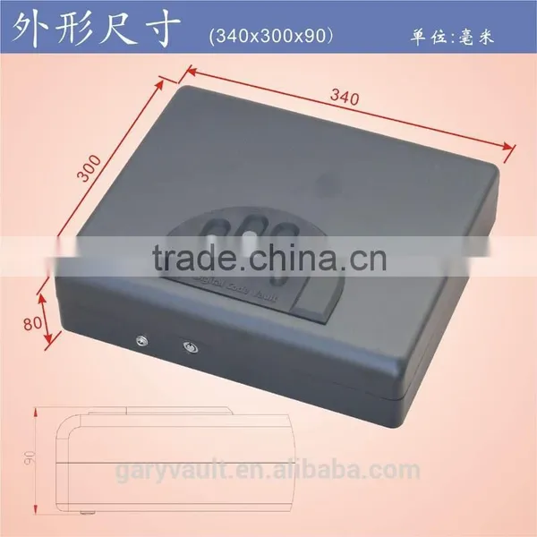 Wholesale- MD550 Micro Vault Digital Code Jewelry Car Handgun Pistol Portable A4 File Security Storage Steel Mini Safe Box photo-6