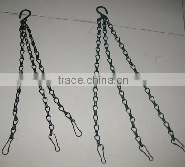 Used Iron Hanging Flower Plant Pot Holder Hanger Basket Chains photo-4