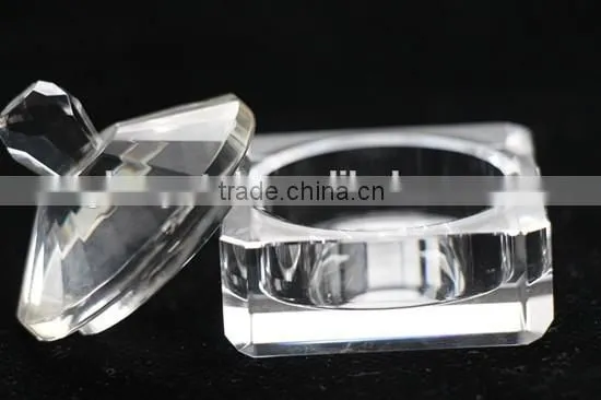Nice Square Crystal Sugar Bowl for Sugar Stock photo-3