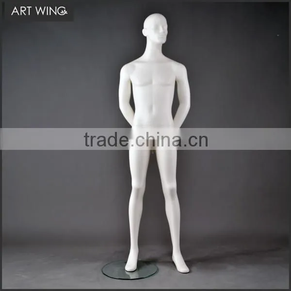 Full Male Glossy White Sitting Mannequin for Clothes Display Supplier's Choice photo-3