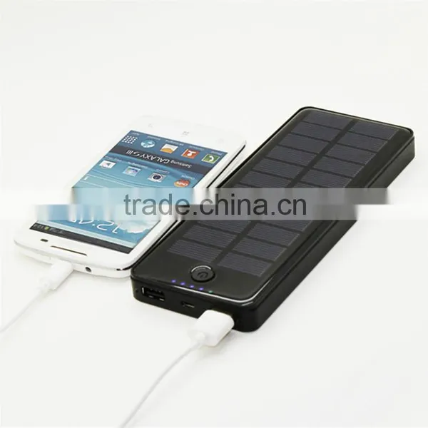Wholesale  grade A battery MSDS 15000mAh with touch phone solar phone charger