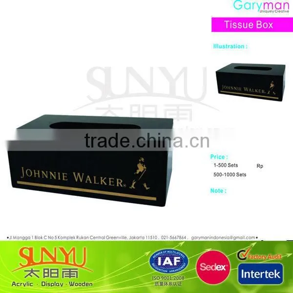 fashion plastic acrylic tissue box