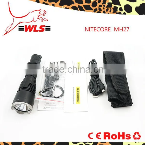 2015 NEW Version Nitecore MH27 Led Flashlight 1000 Lumens High Power Flashlight Torch Strobe Tactical Led Flashlight photo-2