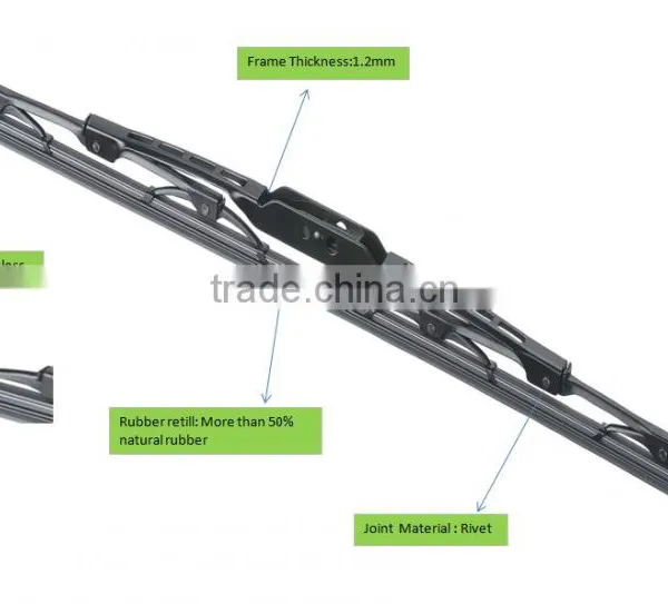 T550 Car Accessories Stainless Steel Windshield Wiper Blade photo-2