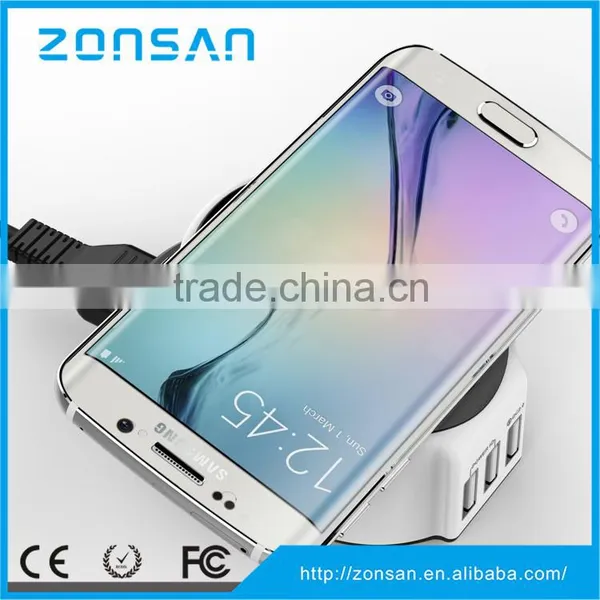 Amazon Hot Selling 3 in 1 Multifunctional QC 2.0 USB Charger Wireless Charger photo-4