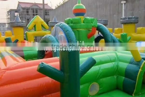Gaint Mickey Mouse Inflatable Amusement Park With Tannal and Slide photo-4