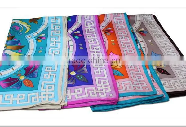 100% Silk Square Scarf for Women; Twill; 14mm; photo-2