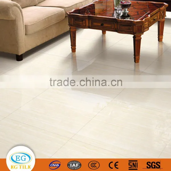 600*600 24x24 Beige Wood Grain Gres Porcelain Tile Soluble Salt Polished Tile photo-3