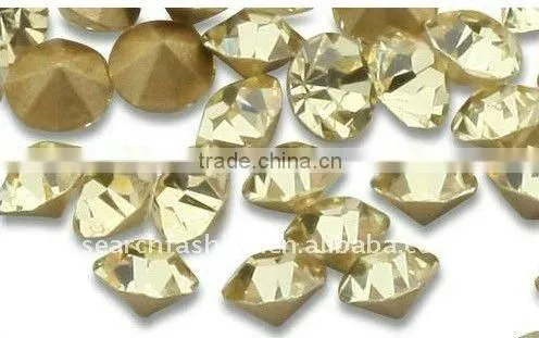 Big Promotion of Crystal Glass Stones Pointback on Factory Price