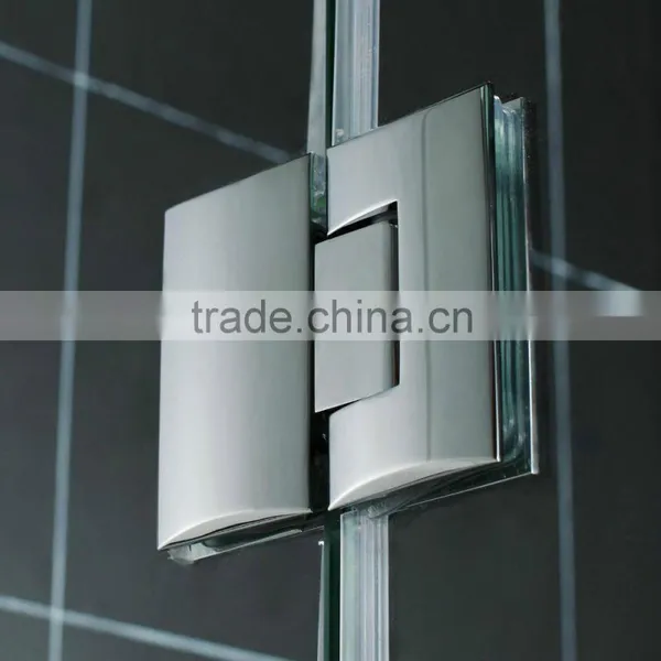 Chrome Hardware Frameless Shower Door 3/8" Clear Glass photo-2