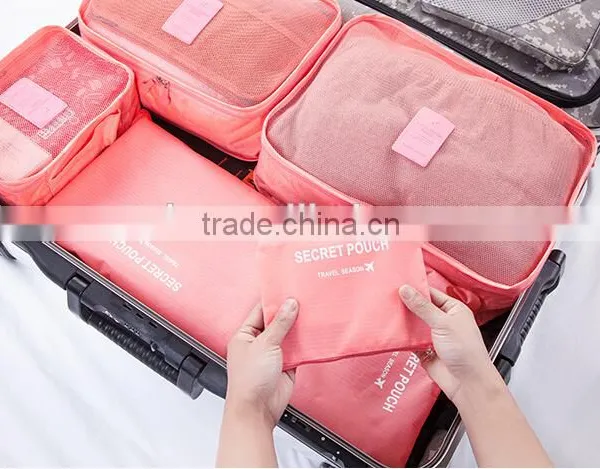 YIWU RODA 6 Sets Fashion Atmosphere of Nylon Fabric Foldable Storage Travel Bag photo-4