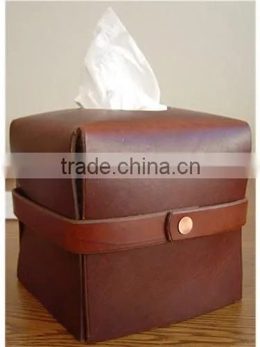 long leather tissue box cover , rectangular tissue box cover ,embroidery tissue box cover