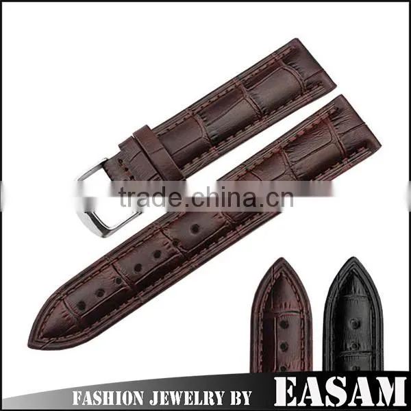 Wholesale Quality Genuine Leather Watch Strap,waterproof Leather Strap Watch With Buckle Quality Choice
