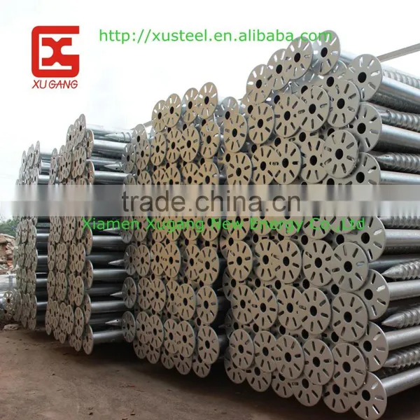 Helical Pole Hot Dipped Galvanized Ground Screw Pole Anchor photo-2